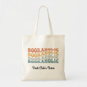 Aangepaste lezer Book Club Tekst Cadeft Canvas tas (Voorkant)