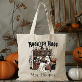 Aangepaste Lezing Leraar Bibliothecaris Spooky Hal Tote Bag