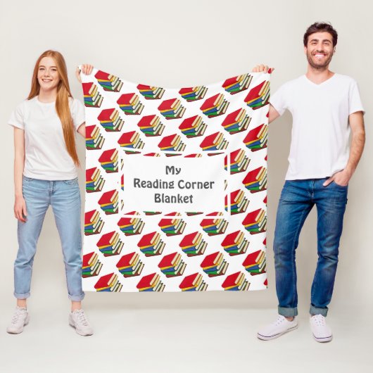 AANGEPASTE LEZINGCORNERBOEKEN FLEECE DEKEN (In situ)