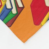 AANGEPASTE LEZINGCORNERBOEKEN Oranje Fleece Deken (Hoek)