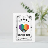 Aangepaste LGBT Pride Tarot Trans Queer Regenboog Briefkaart (Staand voorkant)