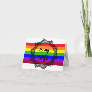 Aangepaste LGBT Rainbow-kaart die ik van je hou Kaart