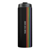 Aangepaste LGBT Rainbow Stripes Gay Pride Thermosbeker (Voorkant)