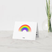 Aangepaste LGBT Regenboog kaart jubileum Ik hou va (Achterkant)