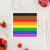 Aangepaste LGBTQ Pride mensen van kleur Inclusieve Servet (Insitu)