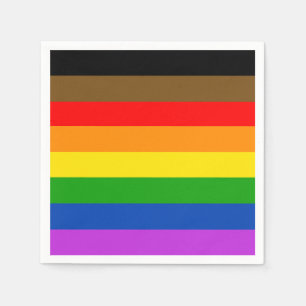 Aangepaste LGBTQ Pride mensen van kleur Inclusieve Servet