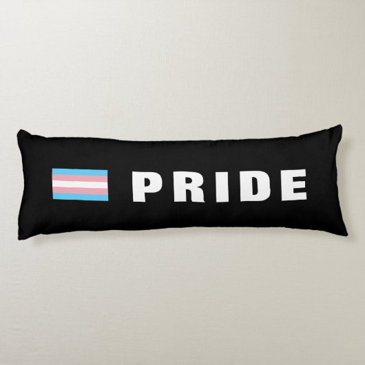 Aangepaste LGBTQ-tekst regenboogveredeling Primair Lichaamskussen (Achterkant)