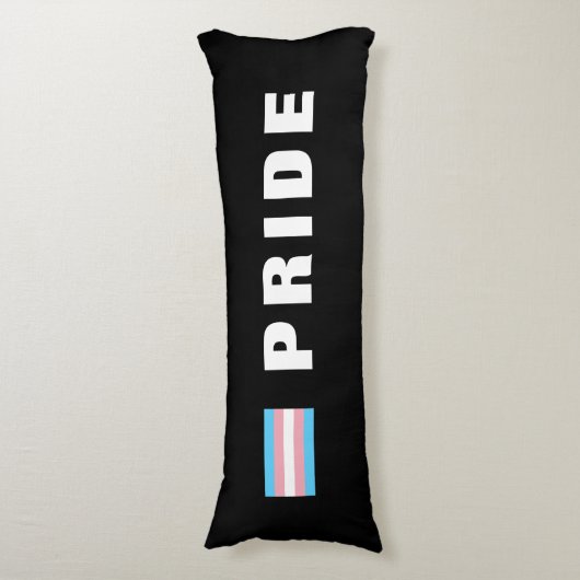 Aangepaste LGBTQ-tekst regenboogveredeling Primair Lichaamskussen (Voorkant Verticaal)