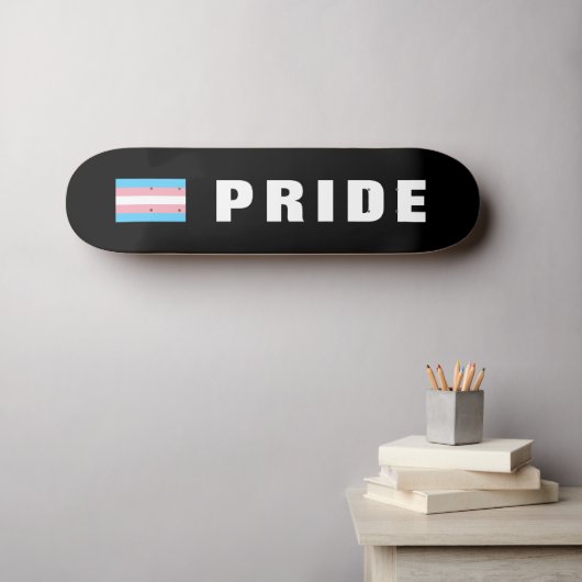 Aangepaste LGBTQ-tekst regenboogveredeling Primair Persoonlijk Skateboard (Muurkunst (Horizontaal))