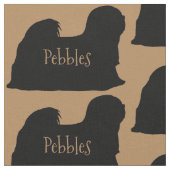 Aangepaste Lhasa Apso Hondenstof Stof (Close Up)