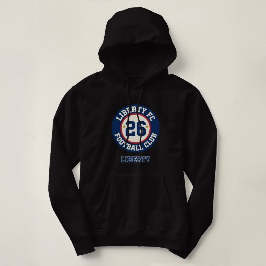 Aangepaste Liberty FC Dames Cropped Hoodie | Vinta (Design voorkant)
