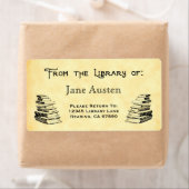 Aangepaste "Library of" Books-labels Etiket (Insitu)