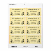 Aangepaste "Library of" Books-labels Etiket (Full Sheet)