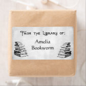 Aangepaste "Library of" Books-labels Etiket (Insitu)