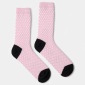 Aangepaste Licht Baby Pastel Roze Witte Stippen Sokken (Rechts)