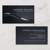 Aangepaste Licht Donkergrijs Zilver Glitter Profes Visitekaartje (Voorkant / Achterkant)