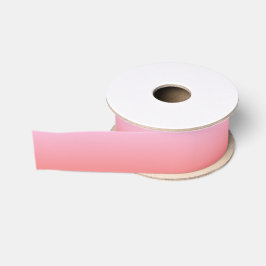 Aangepaste Licht Koraal Ombre Grosgrain Lint