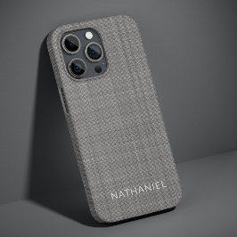 Aangepaste Licht Medium Donkergrijs Gekleurd iPhone 16 Pro Max Hoesje