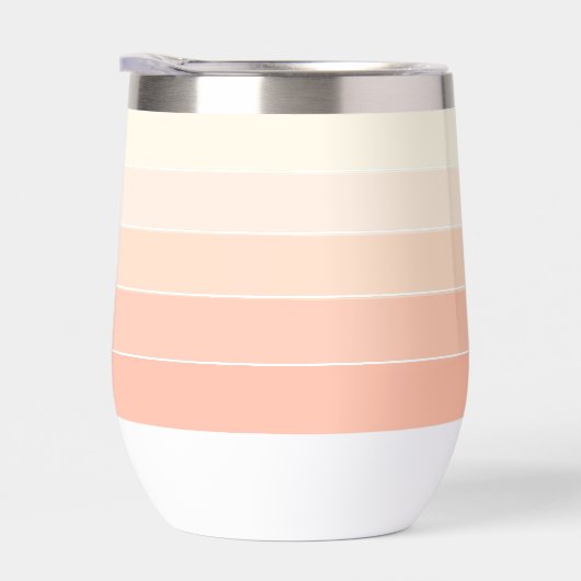 Aangepaste Licht Perzik Koraal Sinaasappel Strepen (Rechts)