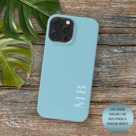 Aangepaste licht Turquoise blauw gekleurd Case-Mate iPhone Case