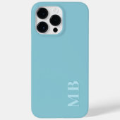 Aangepaste licht Turquoise blauw gekleurd Case-Mate iPhone Case (Achterkant)