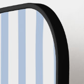 Aangepaste lichtblauwe streep met initialen pickleball paddle (Links Detail)