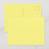 Aangepaste lichte gele Picture-Perfect Standaard Briefkaart (Voorkant / Achterkant)