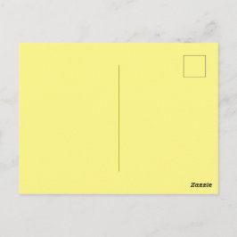 Aangepaste lichte gele Picture-Perfect Standaard  Briefkaart