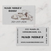 Aangepaste lichte grijze Visitekaartjes (Voorkant / Achterkant)