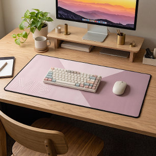 Aangepaste lichte lavendel stoffige roze mauve blo bureaumat