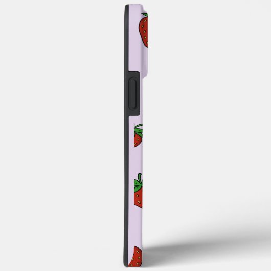 Aangepaste lichte Paarse Aardbei Case-Mate iPhone Case (Achterkant / Rechts)