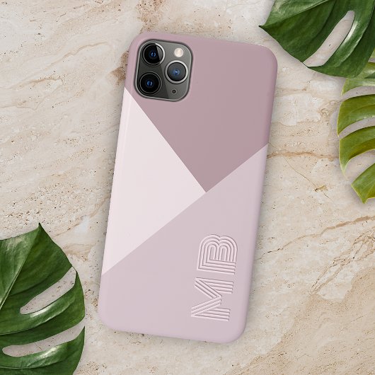 Aangepaste lichte pastel stoffige roze mauve blush Case-Mate iPhone case