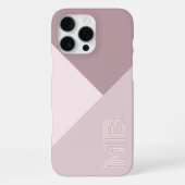Aangepaste lichte pastel stoffige roze mauve blush iPhone hoesje (Achterkant)