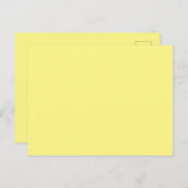 Aangepaste Lichtgele Afbeelding-Perfecte Standaard Briefkaart (Voorkant / Achterkant)