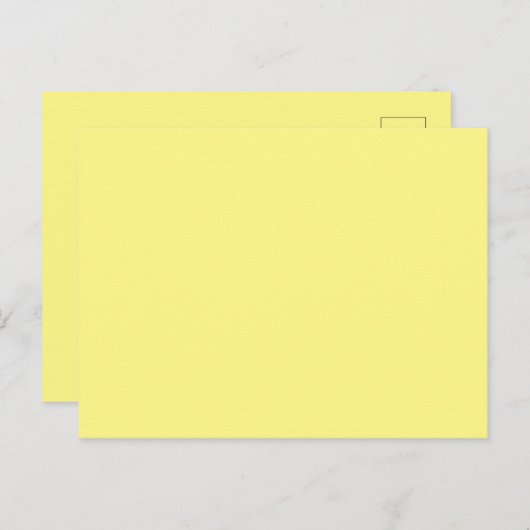 Aangepaste Lichtgele Afbeelding-Perfecte Standaard Briefkaart (Voorkant / Achterkant)