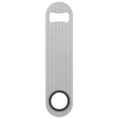 Aangepaste lichtgrijze instripes speed flessenopener (Achterkant)
