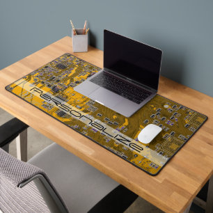 Aangepaste lichtoranje PCB-printplaat voor IT-prof Bureaumat