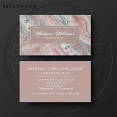 Aangepaste Lichtroze Blauw Wit Glitter Professiona Visitekaartje