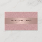 Aangepaste Lichtroze Witte Glitter Professioneel Visitekaartje (Voorkant)