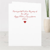 Aangepaste liefde bedankkaart (Achterkant)