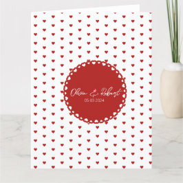 Aangepaste liefde bedankkaart