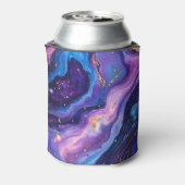 Aangepaste liefde, drank en kosmische vibes bruilo blikjeskoeler (Blikje Achterkant)