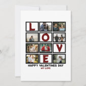 Aangepaste Liefde Gelukkige Valentijnsdag 8 Foto C Feestdagenkaart (Voorkant)