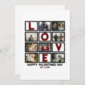 Aangepaste Liefde Gelukkige Valentijnsdag 8 Foto C Feestdagenkaart (Voorkant / Achterkant)