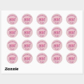 "Aangepaste Liefde & Hart Ronde Stickers" Ronde Sticker (Vel)