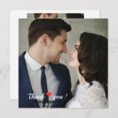 Aangepaste liefde Hart Trouwfoto Kaart (Voorkant / Achterkant)