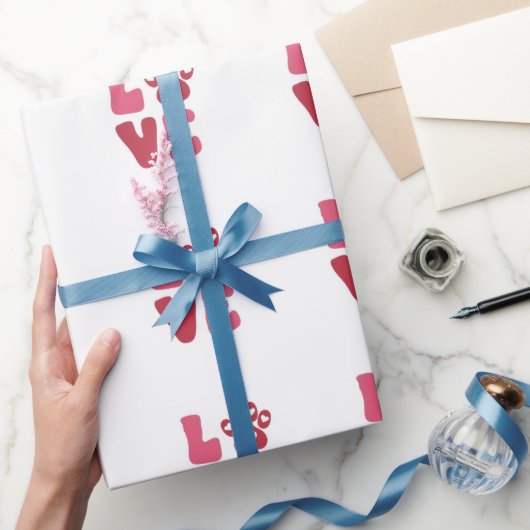 Aangepaste liefde Hond Liefhebber Naam Cadeaupapier (Geschenken)