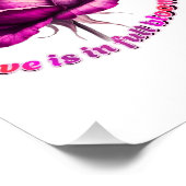 Aangepaste Liefde in volle bloei Roos Valentijn Perfect Poster (Hoek)