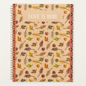 Aangepaste Liefde is hier Modern klassieke herfst Planner (Voorkant)