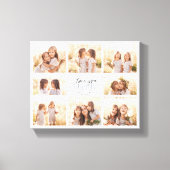 Aangepaste Liefde Je Papa Vaderdag Fotocollage Canvas Afdruk (Voorkant)